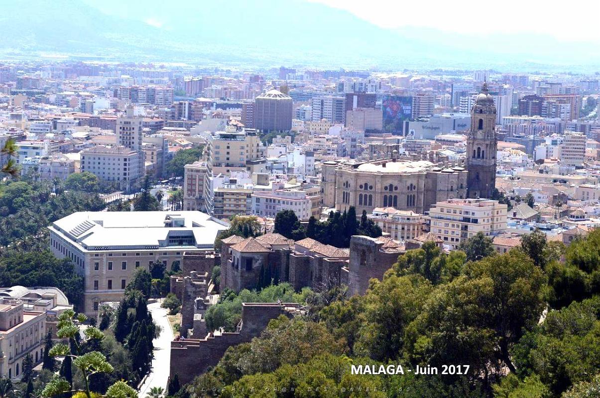 019- Malaga vue du Gibralfaro.JPG